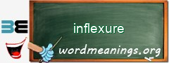 WordMeaning blackboard for inflexure